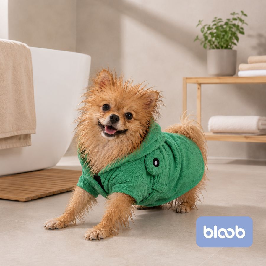 Bloob Rana Roup&atilde;o de Banho verde para c&atilde;es, , large Imagem n&uacute;mero 2