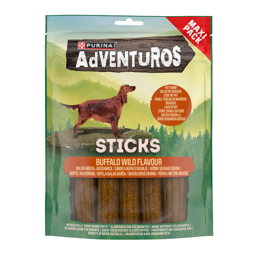 305 g Adventuros Sticks B&uacute;falo para c&atilde;es, , large Imagem n&uacute;mero 1