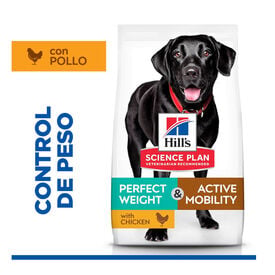 Hill's Science Plan Perfect Weight y Active Mobility frango ra&ccedil;&atilde;o para c&atilde;es