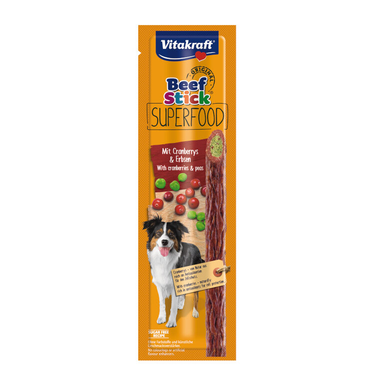 1 stick Vitakraft Beef Stick Superfood para cães,  Imagem número 1 1 stick Vitakraft Beef Stick Superfood para cães, , large Imagem número 1