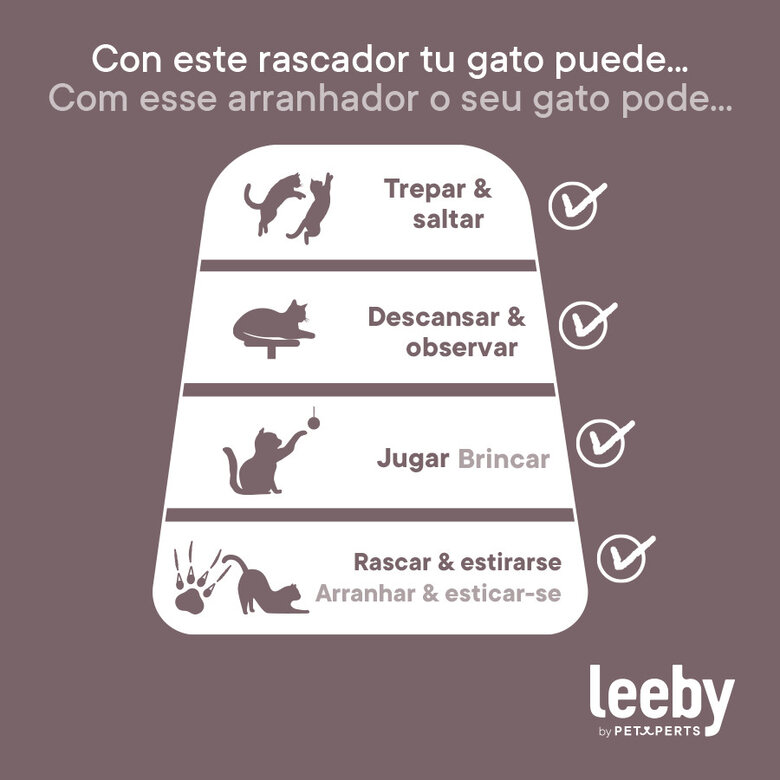 Leeby Luna árvore arranhadora com móvel para gatos,  Imagem número 10 Leeby Luna árvore arranhadora com móvel para gatos, , large Imagem número 10