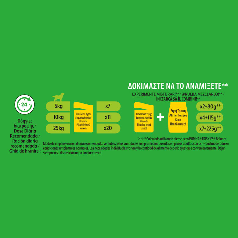 12 saquetas x 85 g Friskies Frango e Borrego Alimento Húmido para cães,  Imagem número 4 12 saquetas x 85 g Friskies Frango e Borrego Alimento Húmido para cães, , large Imagem número 4