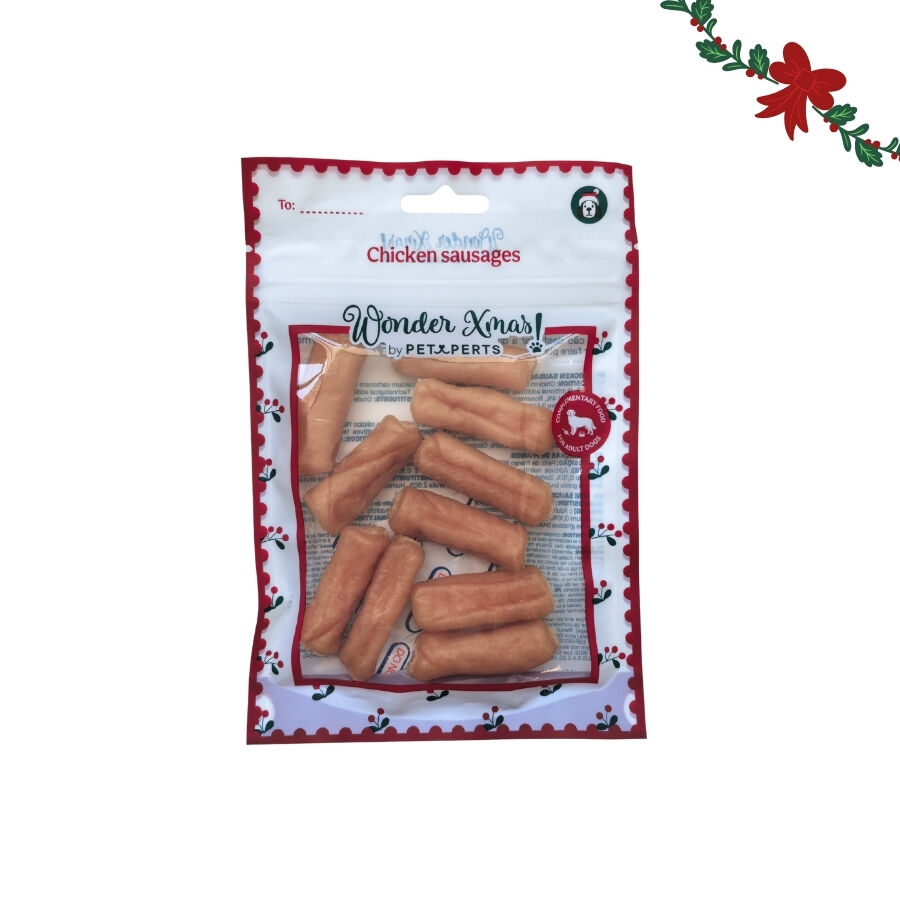 1 pacote Wonder Christmas Salsichas de Frango Snacks para C&atilde;es, , large Imagem n&uacute;mero 5