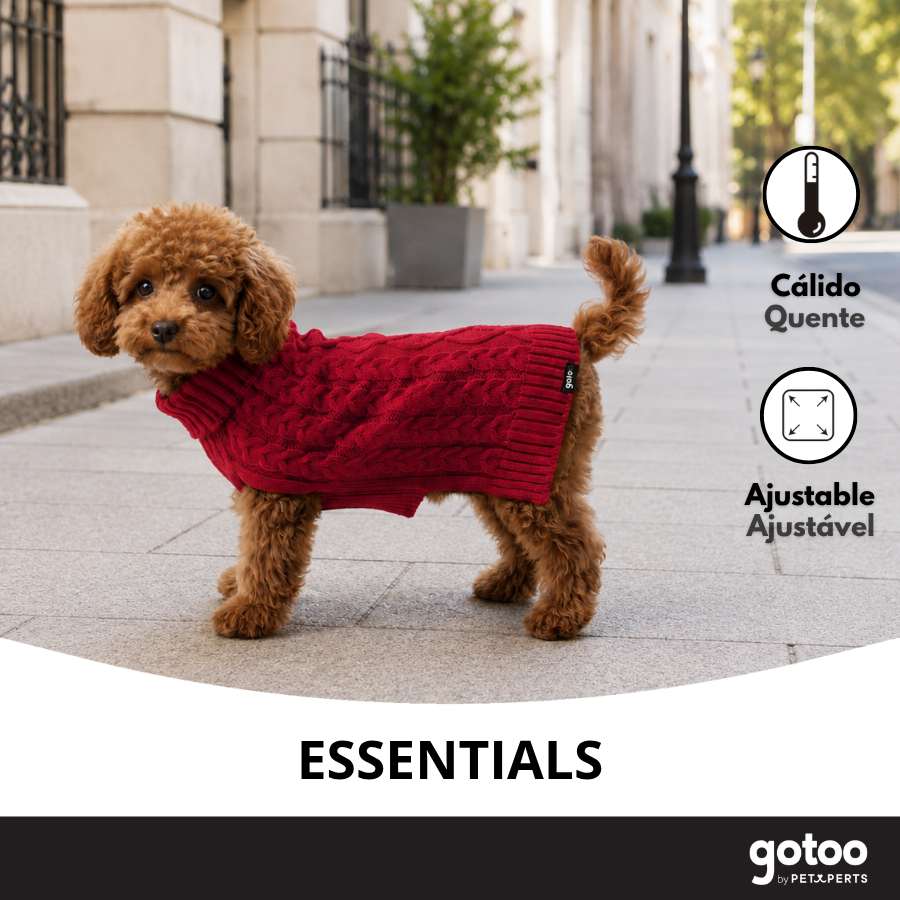 Gotoo Camisola de Malha Vermelha para c&atilde;es, , large Imagem n&uacute;mero 6