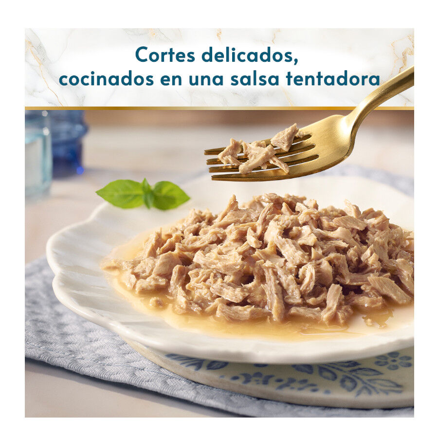 4 sobres x 85 g Gourmet Perle Finos Trocitos del Oc&eacute;ano en salsa sobre para gatos, , large Imagem n&uacute;mero 3