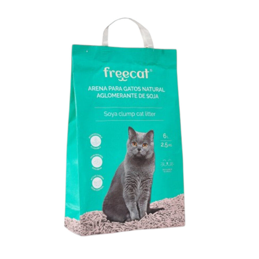 6 L Freecat Arena Aglomerante Natural Soja Lavanda para gatos, , large Imagem n&uacute;mero 1
