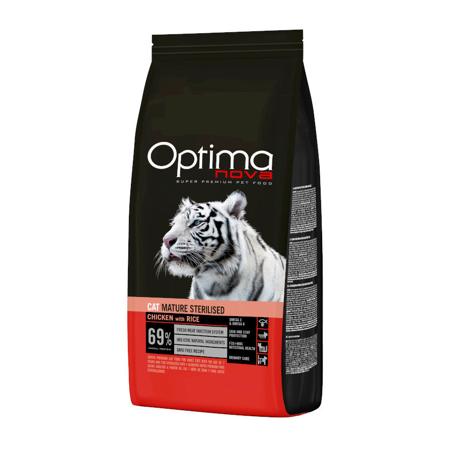 6 kg Optima Nova Mature Frango e Arroz para gatos, , large Imagem n&uacute;mero 1