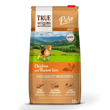 True Origins Pure Adult Frango e Arroz ração para cães