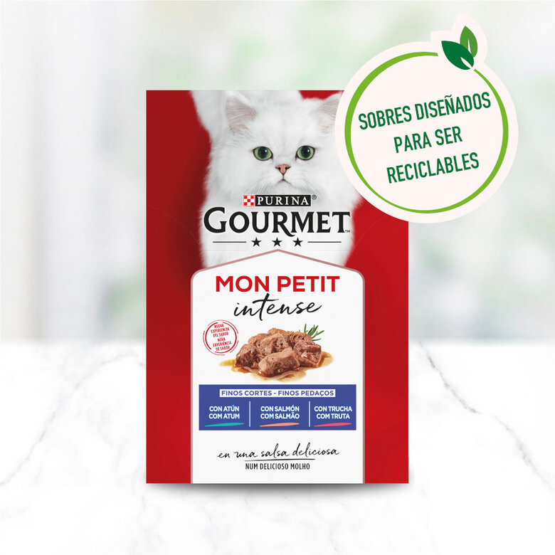 6 saquetas x 50 g Purina Gourmet Mon Petit Seleção de Peixes em molho,  Imagem número 3 6 saquetas x 50 g Purina Gourmet Mon Petit Seleção de Peixes em molho, , large Imagem número 3