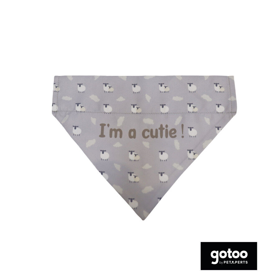 Gotoo Bandana estampada cinzenta para c&atilde;es, , large Imagem n&uacute;mero 2