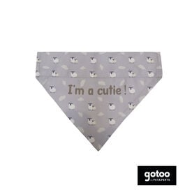 Gotoo Bandana estampada cinzenta para cães
