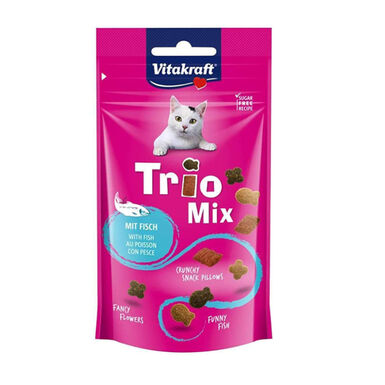 Vitakraft Biscoitos Trio Mix Salmão para gatos