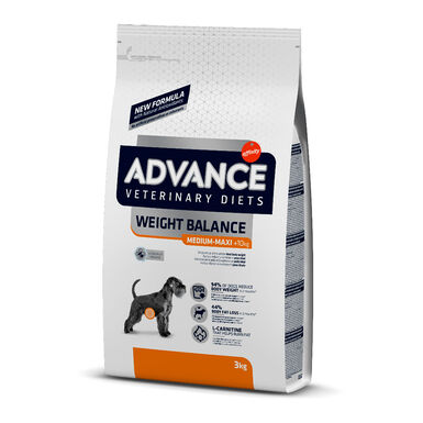 Advance Veterinary Diets Medium Maxi Weight Balance Aves ração para cães