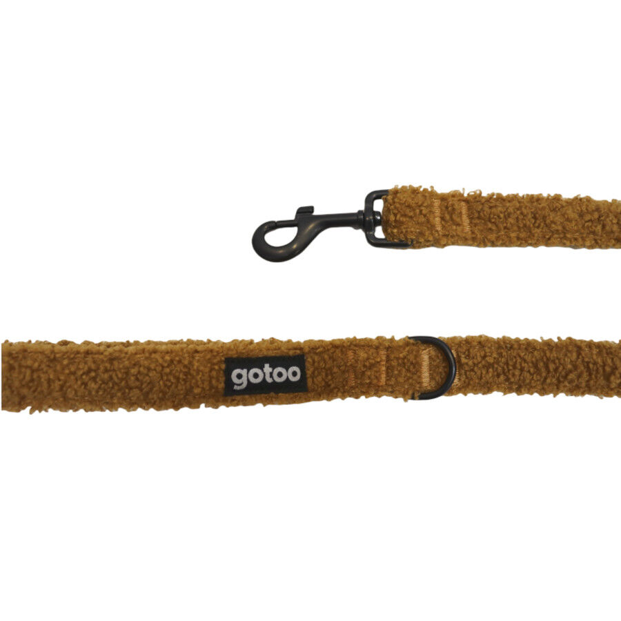 Gotoo Trela veludo castanha para c&atilde;es, , large Imagem n&uacute;mero 4