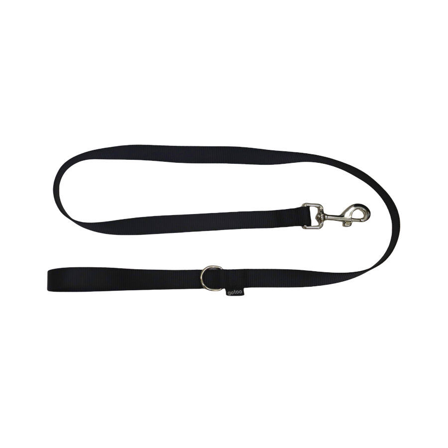 Gotoo Trela de nylon preta para c&atilde;es, , large Imagem n&uacute;mero 1