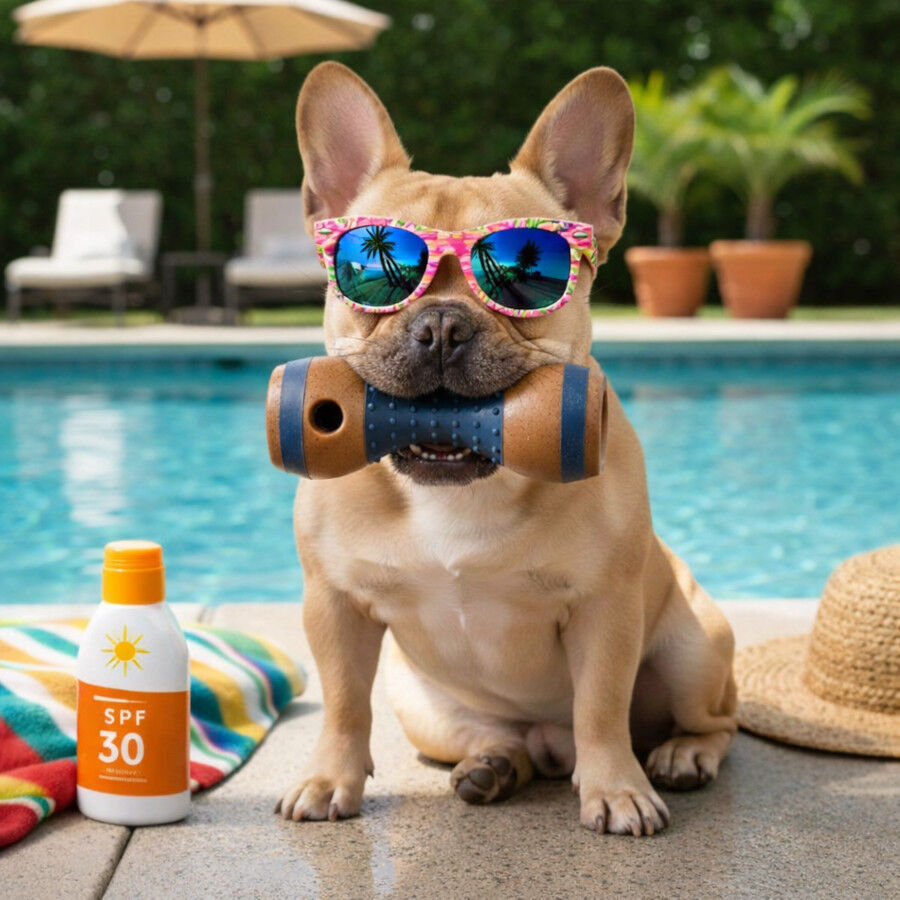 Summer Vibes Chew Dumbbell Mordedor para c&atilde;es, , large Imagem n&uacute;mero 1