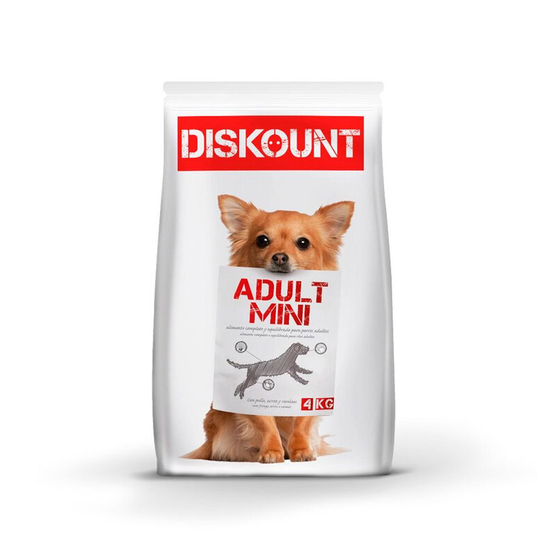 Diskount Mini Adult ração para cães, , large image number null