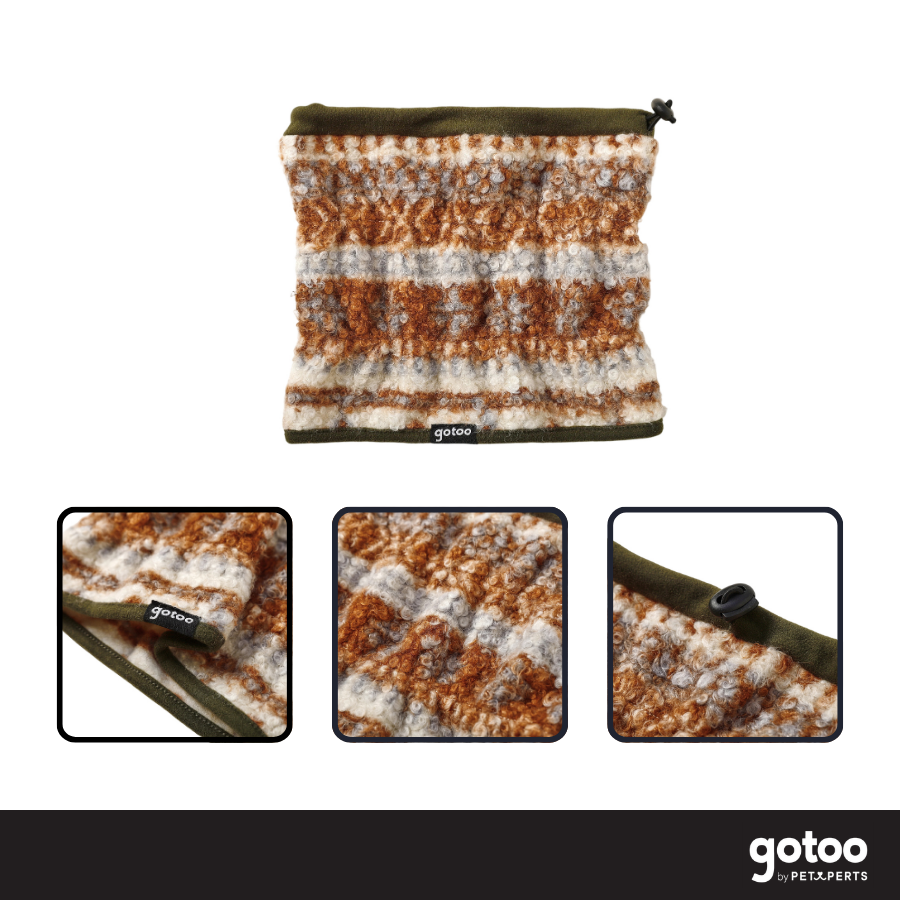 Gotoo Cachecol com Padr&atilde;o Retro para c&atilde;es, , large Imagem n&uacute;mero 3