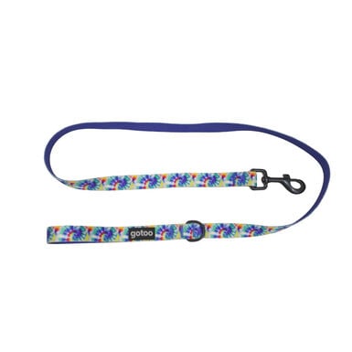 Gotoo Trela estampada tie die azul para cães