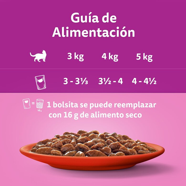 48 saquetas x 85 g Whiskas Seleção Clássica Saquetas em Molho para Gatos,  Imagem número 4 48 saquetas x 85 g Whiskas Seleção Clássica Saquetas em Molho para Gatos, , large Imagem número 4