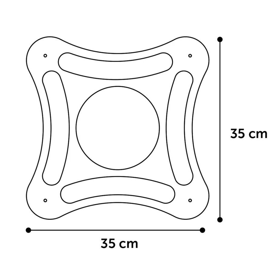 Flamingo Densi Brinquedo Arranhador Quadrado com Bolas para gatos, , large Imagem n&uacute;mero 4
