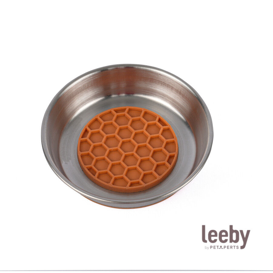 Leeby Comedouro Lento em A&ccedil;o Inoxid&aacute;vel para gatos, , large Imagem n&uacute;mero 2