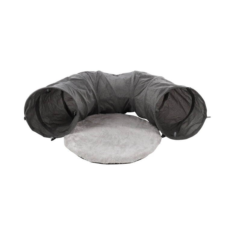 Flamingo Gotar Túnel com Almofada Cinzenta para gatos,  Imagem número 2 Flamingo Gotar Túnel com Almofada Cinzenta para gatos, , large Imagem número 2