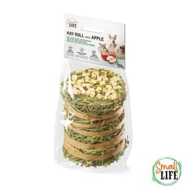 Small Life Rolo de Feno com Ma&ccedil;&atilde; Snack para roedores e coelhos