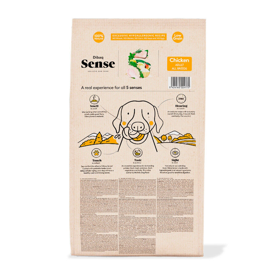 12 kg Dibaq Sense Low Grain Adult Pollo Pienso para perros, , large Imagem n&uacute;mero 7