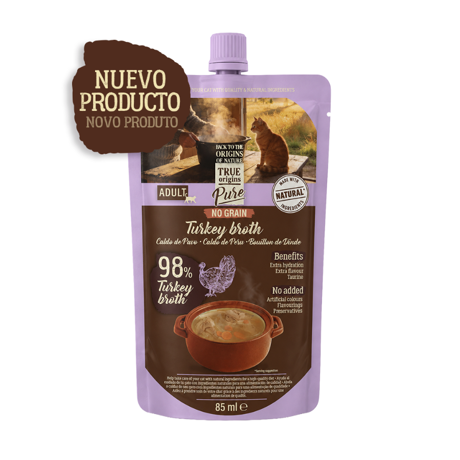 85 ml True Origins Pure Caldo de Peru para gatos, , large Imagem n&uacute;mero 2