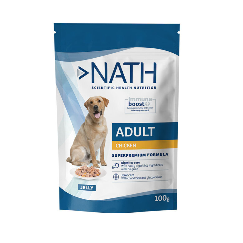 Nath Adult Frango em Gelatina saquetas para cães, , large image number null