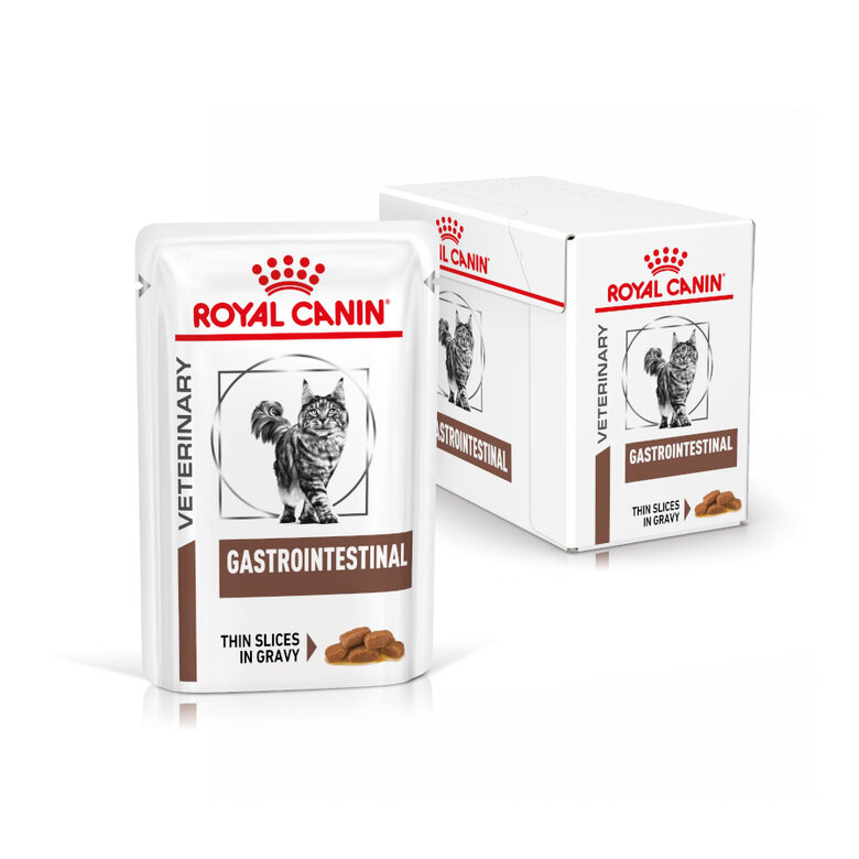 12 saquetas x 85 g Royal Canin Veterinary Gastrointestinal saqueta em molho para gatos,  Imagem número 2 12 saquetas x 85 g Royal Canin Veterinary Gastrointestinal saqueta em molho para gatos, , large Imagem número 2