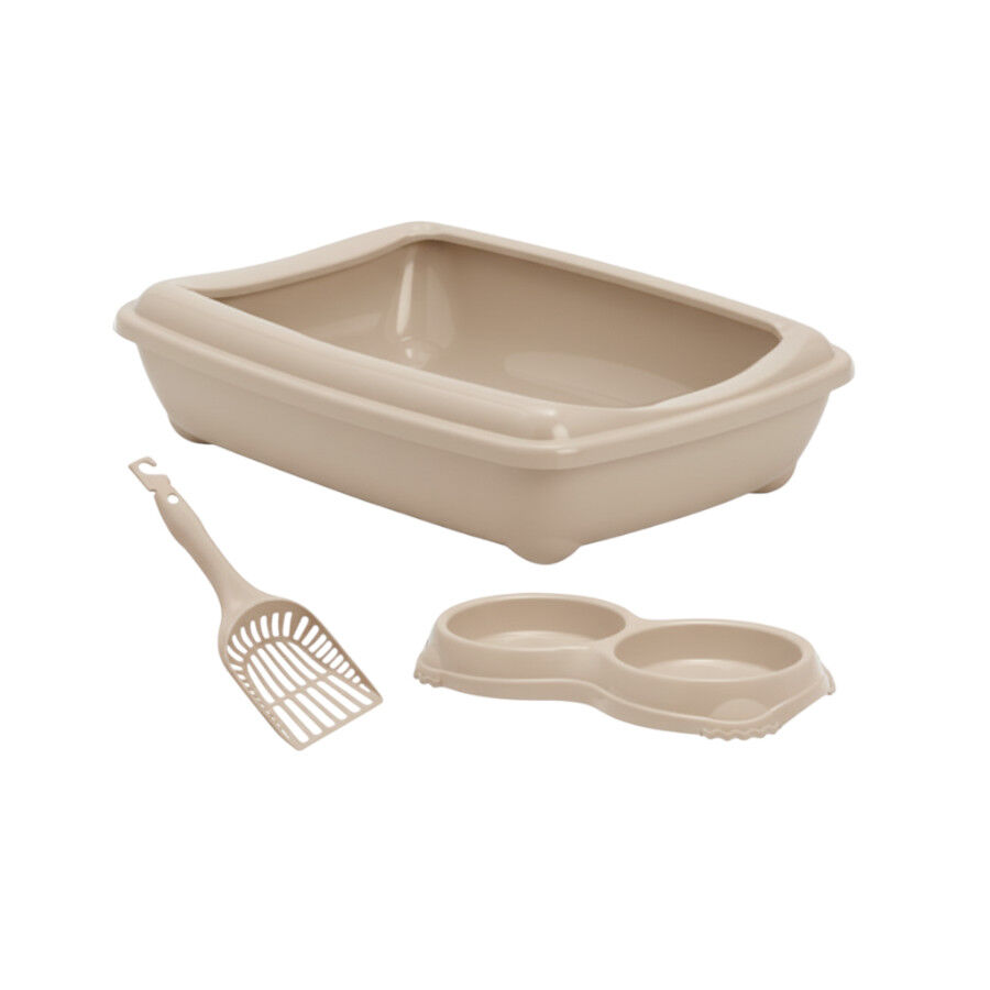 Nice Care Kit de inicia&ccedil;&atilde;o bege para gatos, , large Imagem n&uacute;mero 1