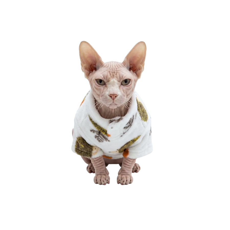 Gotoo Camisola Polar com Padr&atilde;o de Ouri&ccedil;os para gatos, , large Imagem n&uacute;mero 7