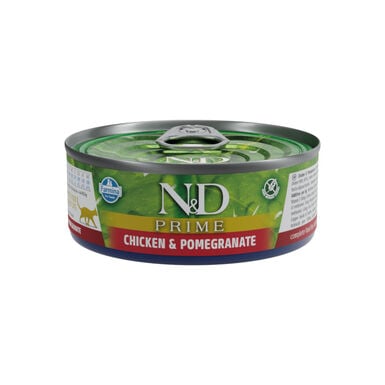 Farmina N&D Prime Frango e Romã lata para gatos