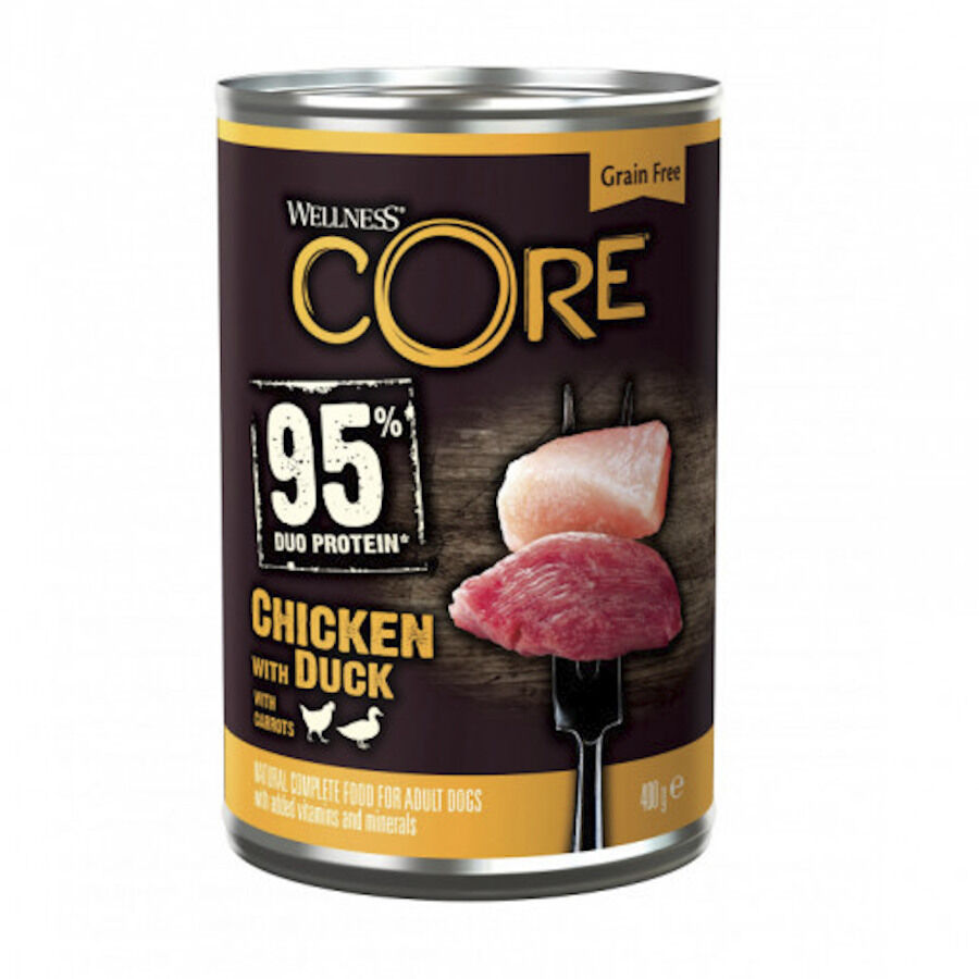400 g Wellness Core Frango y Pato lata para c&atilde;es, , large Imagem n&uacute;mero 1