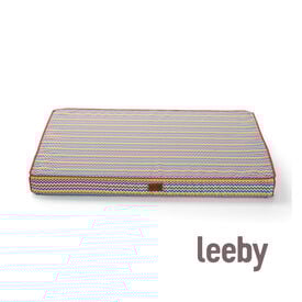 Leeby Colchão zigue-zague antiderrapante para cães