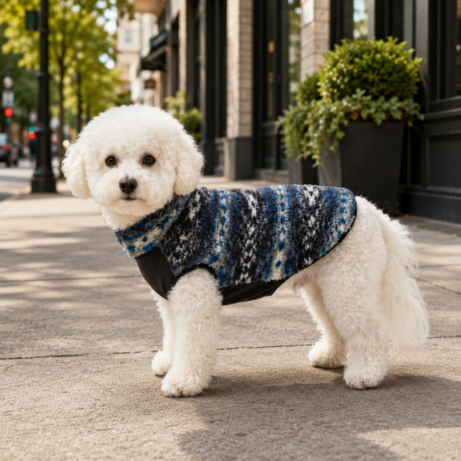Gotoo Camisola Sherpa com Padr&atilde;o Retro para c&atilde;es, , large Imagem n&uacute;mero 1