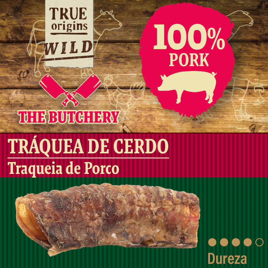 True Origins Wild Tr&aacute;quea Cerdo Snack para perros, , large Imagem n&uacute;mero 4