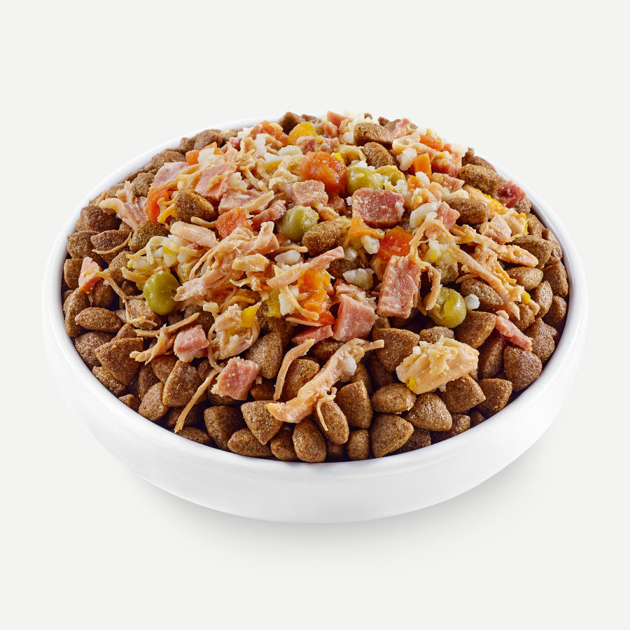 156 g Applaws Taste Toppers Frango com Presunto e Legumes em Molho lata para c&atilde;es, , large Imagem n&uacute;mero 2