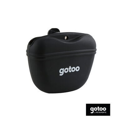 Gotoo Porta prémios de silicone preto para cães