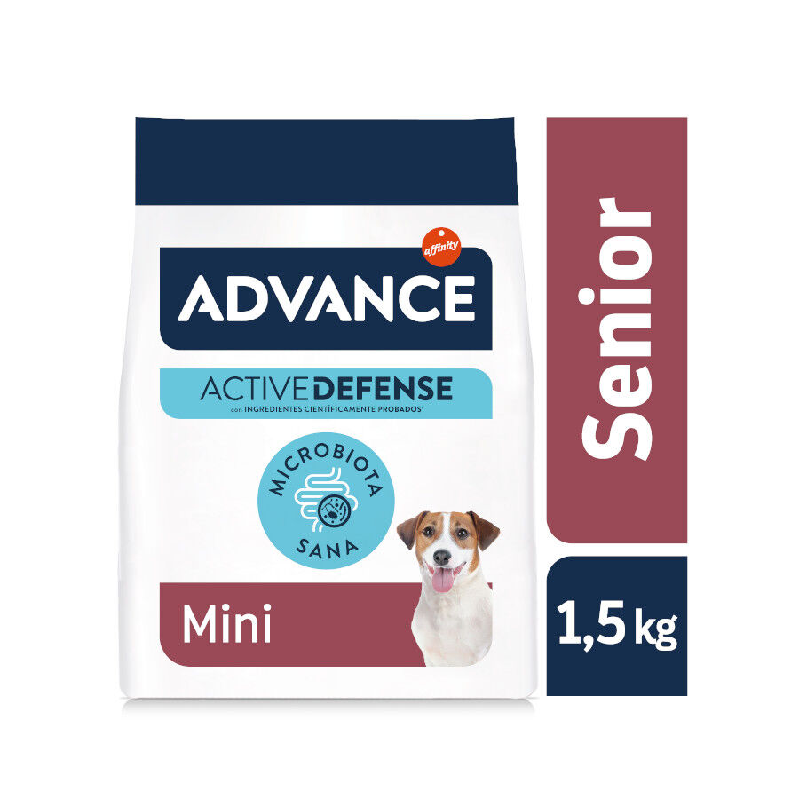 1.5 kg Advance Active Defense Senior Mini +8 Frango e Arroz ra&ccedil;&atilde;o para c&atilde;es, , large Imagem n&uacute;mero 2