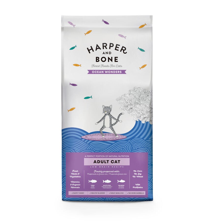 5 kg Harper & Bone Ocean Wonders Ra&ccedil;&atilde;o de peixe para gatos , , large Imagem n&uacute;mero 1