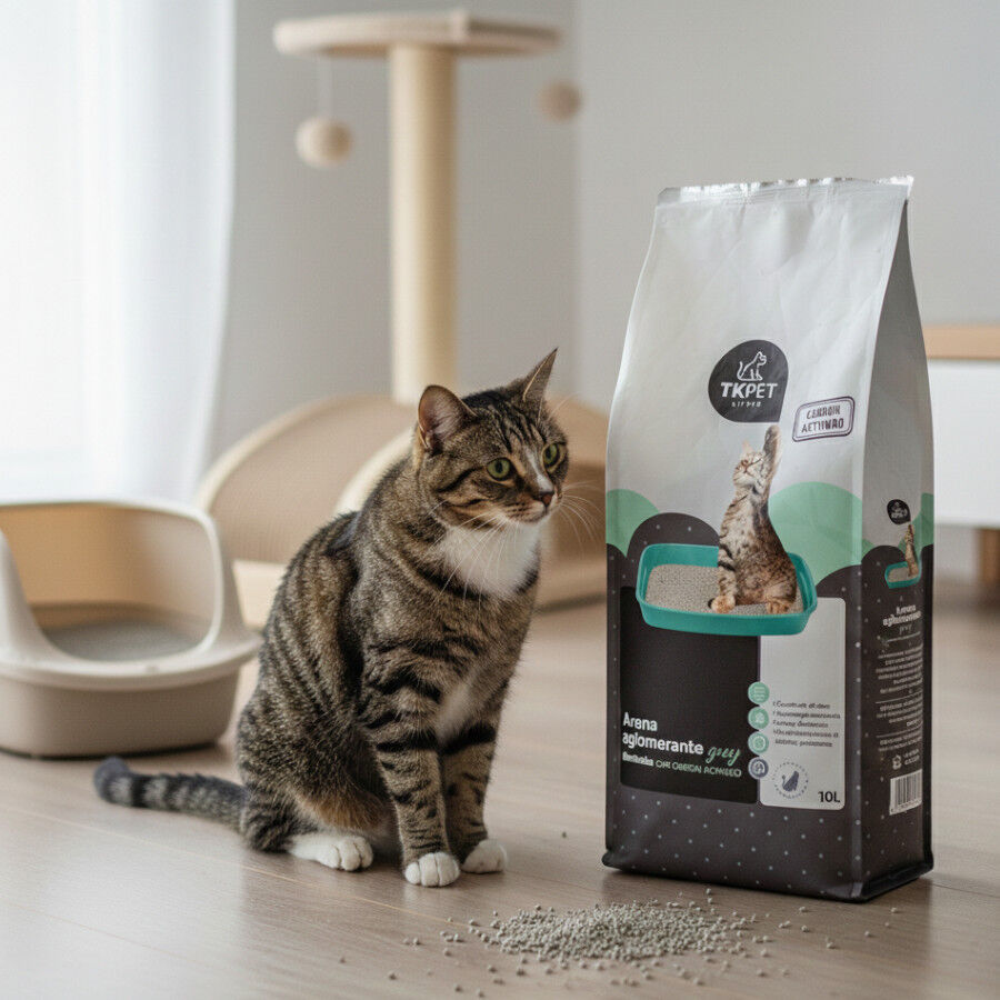 10 L TK-Pet Areia Aglomerante com Carv&atilde;o Ativo para Gatos, , large Imagem n&uacute;mero 2