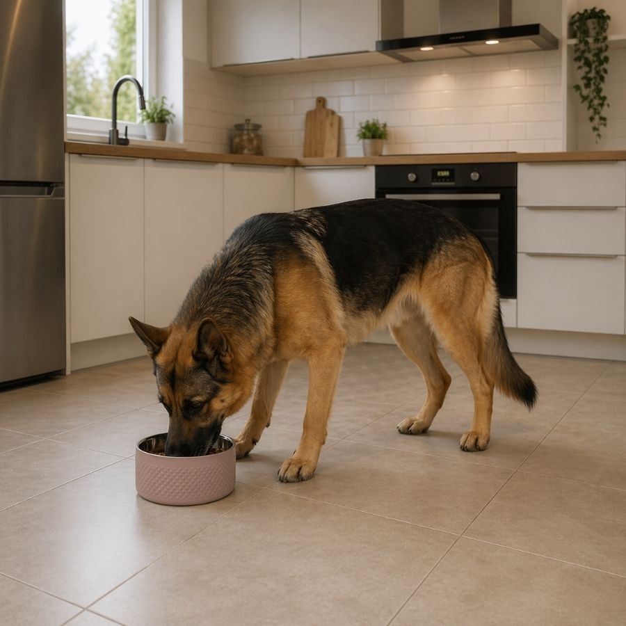 Leeby Comedouro Antiderrapante em A&ccedil;o Inoxid&aacute;vel para C&atilde;es, , large Imagem n&uacute;mero 1