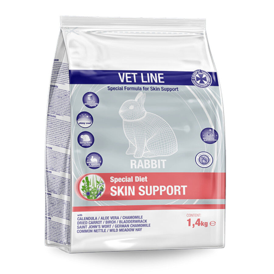 Cunipic Vet Line Skin Support Feno de prado para coelhos, , large Imagem n&uacute;mero 1