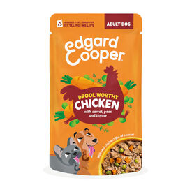 Edgard & Cooper Adult Grain Free Comida h&uacute;mida de frango em saquetas para c&atilde;es