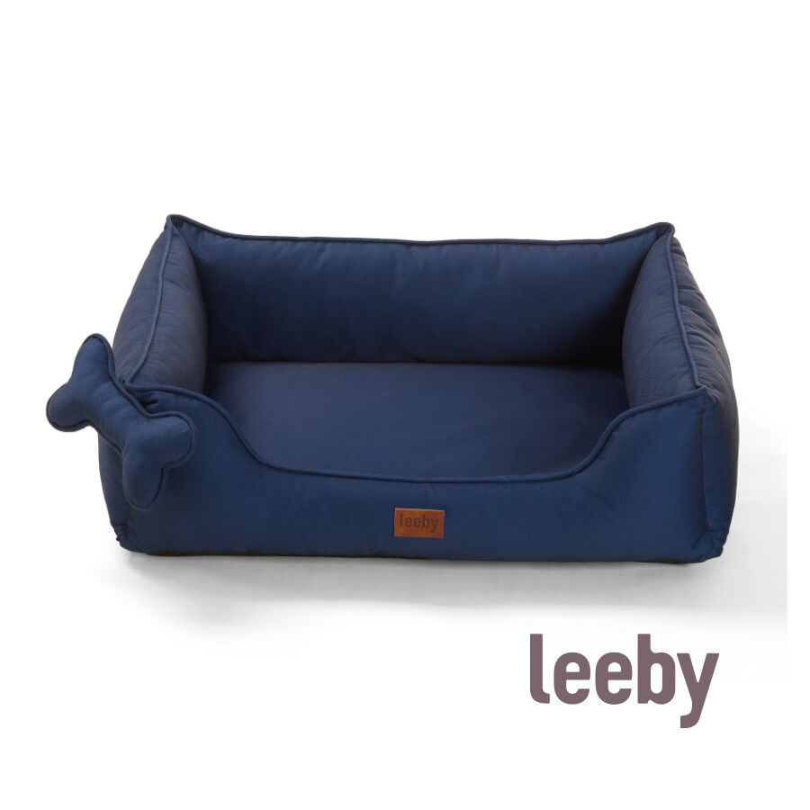 Leeby Cama azul ortop&eacute;dica para c&atilde;es, , large Imagem n&uacute;mero 2