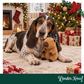 Wonder Christmas capivara Peluche para c&atilde;es