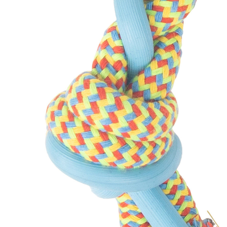 Tootoy! Pull Multi-texture Rope Azul Mordedor corda para c&atilde;es, , large Imagem n&uacute;mero 2